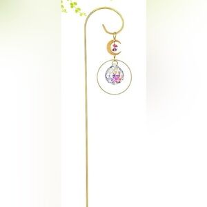 Crescent Moon Crystal Sun Catcher for Plants ☀️🪴☀️